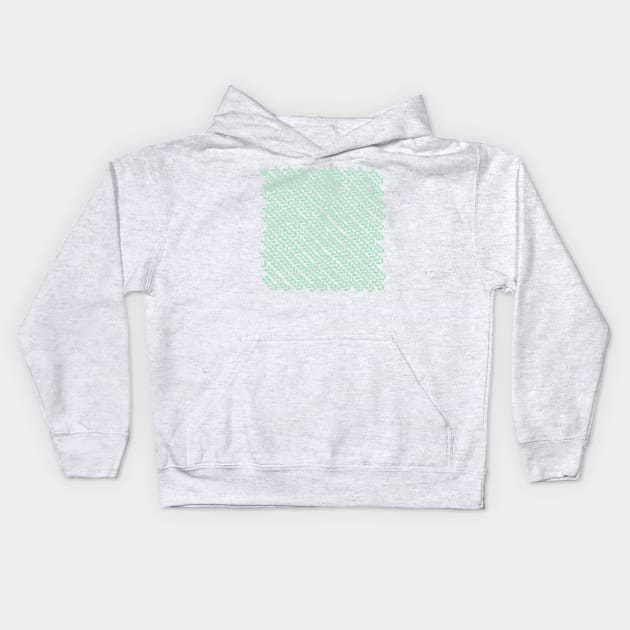 Knit Wave 45 Mint Green Kids Hoodie by ProjectM